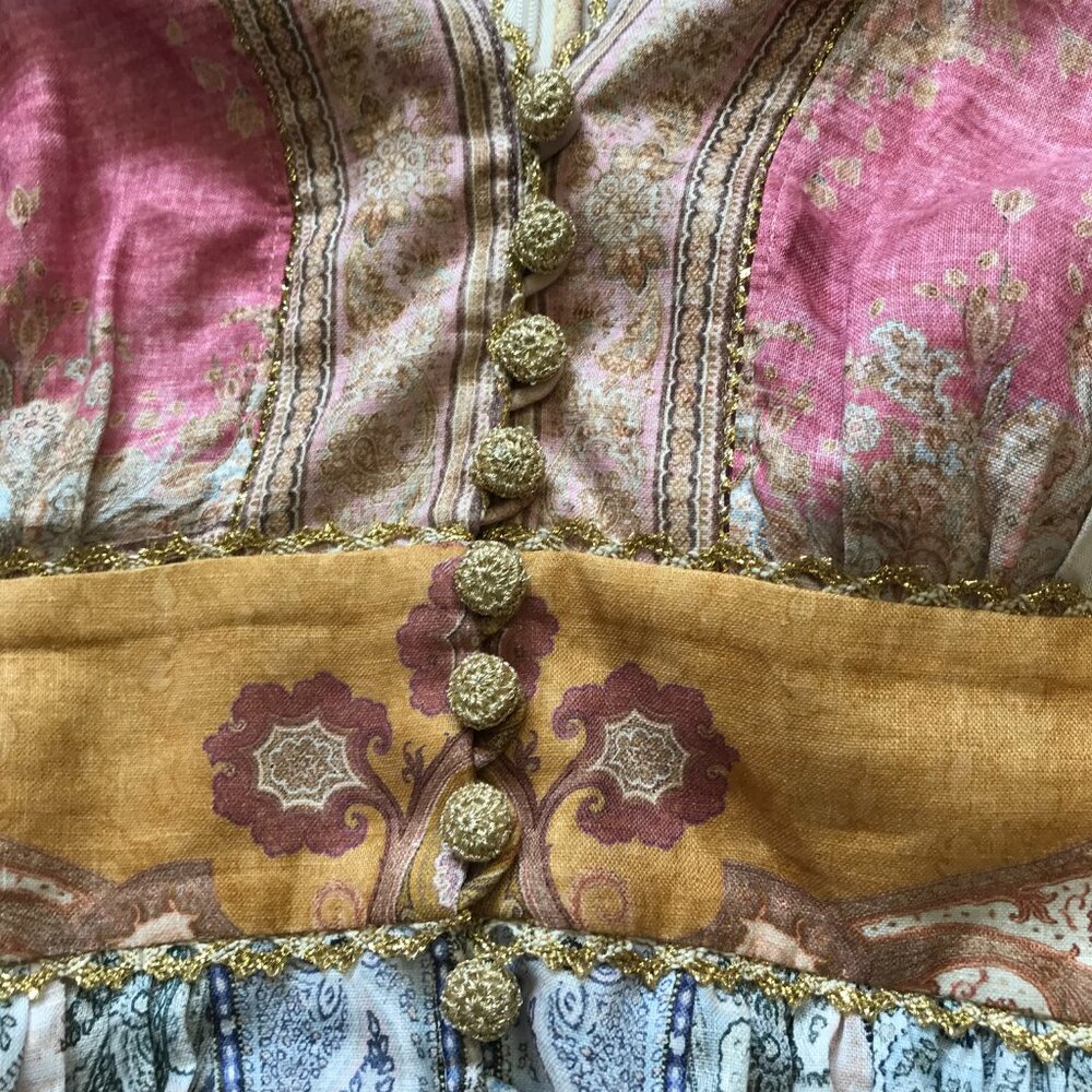 Zimmermann Pink and Blue Patterned Mini Dress - Picture 10 of 15